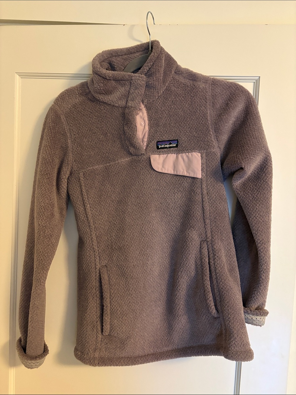 Patagonia Mauve High-Collar Pullover Fleece XS Women